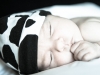 closeup portrait of newborn baby